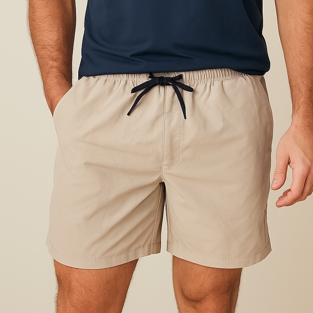 💗5 for $25💗 Men's Tan Elastic Drawstring Shorts